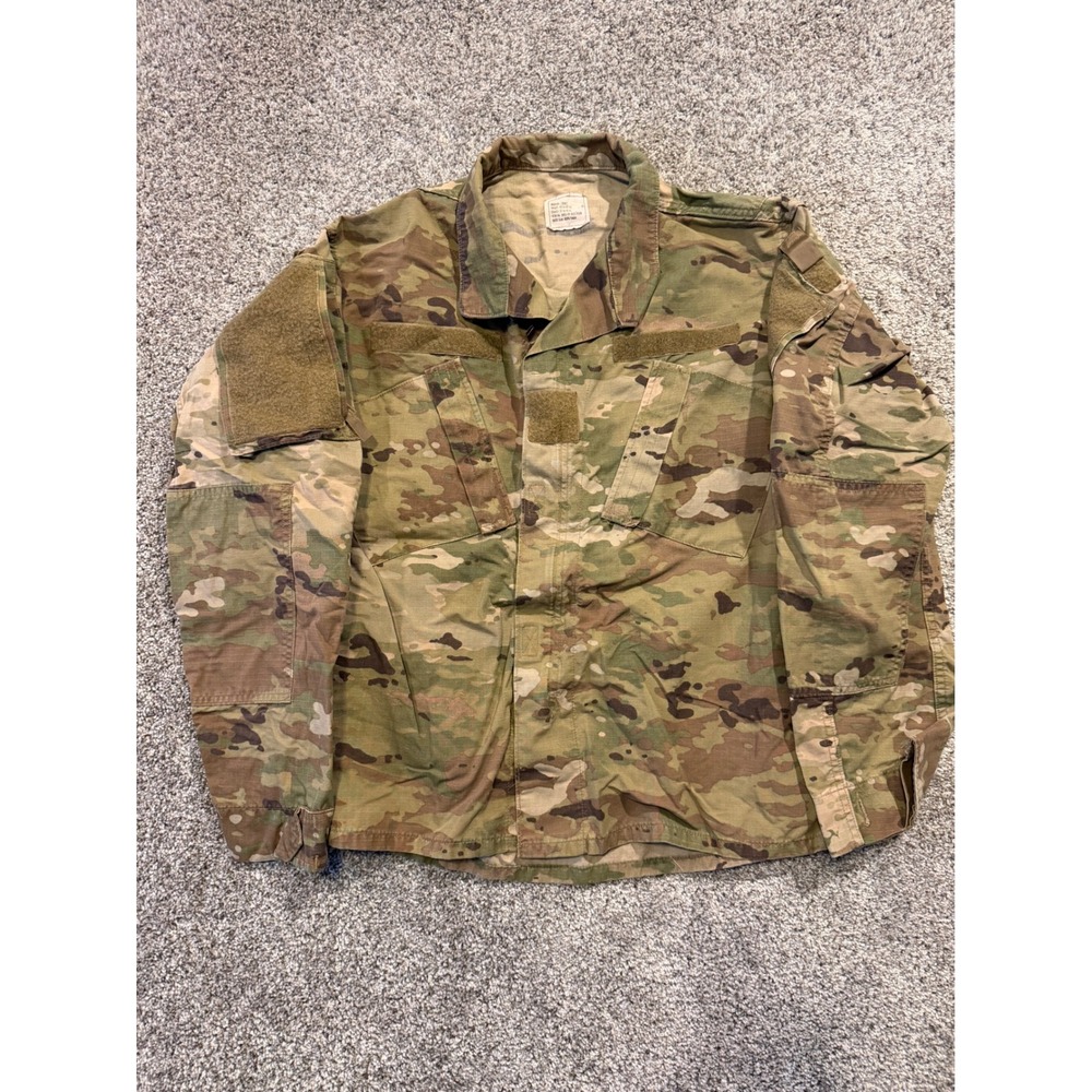 US Army Combat Uniform Men Medium Short Camo OCP Multicam Ripstop Utility Jacket